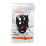 Silikoonist auto v&otilde;tme&uuml;mbris Volvo C30 C70 S40 V50 2004 - 2007 kate kaugjuhtimispuldi korpuse jope varruka jaoks must