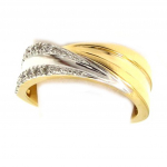 Bague Plaqu&eacute; Or 'Scarlett' 2 tons 56 kuld