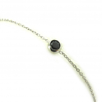 Les Tr&eacute;sors De Lily [L7230] - Bracelet Argent 'Unique' noir must