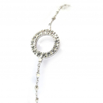 Les Tr&eacute;sors De Lily [N1071] - Bracelet Argent 'Sissi' blanc argent&eacute; h&otilde;be