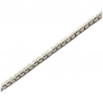 Les Tr&eacute;sors De Lily [P9287] - Bracelet Argent 'Chor&eacute;graphie' argent&eacute; (rhodi&eacute;) cubes - 2 mm h&otilde;be