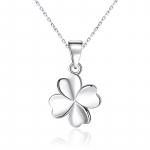 Autentne neljaleheline ristiku amulett / l&uuml;likett kaelakee naistele h&otilde;bedase v&auml;rviga Lucky Clover ehted one size