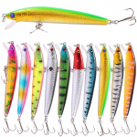 Kalap&uuml;&uuml;gi landid 10tk 12cm kunstliku kalap&uuml;&uuml;gi peibutis Minnow lant Treble Hooks Lifelike Crankbaits landid 10Pcs