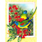 5D teemantmaaling linnumosaiik kodukaunistus tikandid loomad k&auml;sitsi valmistatud kingitus teemantkunst 20X30CM