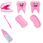 Laste m&auml;nguasjad Plastikust teesklusm&auml;ng Arstikomplekt M&auml;nguasjam&auml;ng Hambaravi Hambaarsti t&ouml;&ouml;riistad Kingitused Hambaarstid T&ouml;&ouml;riistad Rollim&auml;ng Laste M&auml;ngumaja m&auml;nguasjad 7pcs sinine