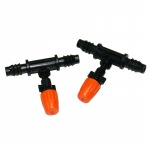 10 tk pihustusotsik Oranž T-kujuline voolik niisutusd&uuml;&uuml;s pihustusotsik Aia muru vihmuti niisutuss&uuml;steem