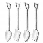 4 TK Creativ J&auml;&auml;tiselusikad Retro roostevabast terasest lauan&otilde;ud Arbuus Labidas Lusikad Raud Labidas Lusikad K&ouml;&ouml;gitarvikud 2shape+2square h&otilde;be