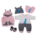 KEIUMI For 50cm Reborn Doll Dinosaurus &Uuml;likond R&otilde;ivad Aksessuaarid Lapsele Vasts&uuml;ndinule Baby Doll Collection Nukutarvikud 50 CM