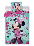 T&uuml;rkiissinine Minnie voodikomplekt - &uuml;hekordne tekikott 140x200 roheline