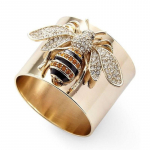 Bright Honeybee Wing Ring |sulamist inkrusteeritud kristall | Loodusest inspireeritud kunsti meistriteos | &Otilde;htune Gala Statement Piece | Piiratud k&auml;sit&ouml;&ouml;karp 5