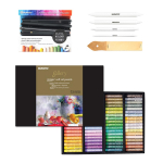 Mungyo Gallery pehmed &otilde;lipastellid pastellihoidjaga, k&auml;nnud Tortillon, liivapaberid, joonistusmaterjalide komplekt (72 v&auml;rvi komplekt) 72 Colors bundle
