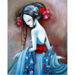 5D DIY teemantmaal Anime v&auml;ike t&uuml;druk ristpistes komplekt Mosaiik Teemanttikandid Roos T&auml;is&uuml;mmargune/ruudukujuline puur Kodukaunistus Round 20x30cm