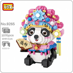 LOZ 9265 Animal World Peking Opera Panda Hiina kroonf&auml;nn DIY Mini Teemantklotsid Tellised Ehitusm&auml;nguasi lastele Kingitus ilma karbita