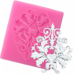 DIY Sugar Craft Frame &Auml;&auml;risega silikoonvorm Scroll Relief Fondant Kookide kaunistamiseks T&ouml;&ouml;riistad Tassikookide K&uuml;psetuskommide &scaron;okolaadivormid roosa
