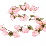 Peen kunstsiidist lilled Realistlik Sakura Kaunis DIY Cherry Blossom rotangist kodukaunistus kirsiroosa v&auml;rv