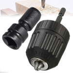 Elektrit&ouml;&ouml;riist - 1/2  ruut kuni 1/4  kuuskantvarre pistikupesa adapter W/ 3/8  v&otilde;tmeta padrun 24UNF