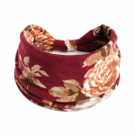 Puuvillane pehme pea&uuml;mbris Bandana turban elastne s&otilde;lme juukseaksessuaarid Vintage peapaelad laiad lilleprintid Boho 22