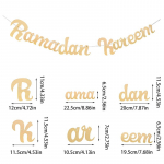 Peegliga &uuml;hendatud t&otilde;mmatud lipp rippuv ramadaanipidu, lillede t&otilde;mbamine