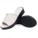 Naiste Sussid Sandaalid Ehtsast nahast Suvised avatud ninaga naiste kingad Sussid Suures suuruses ema kiil Naiste liugused 35 beež