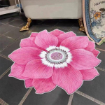 1-osaline lillevaip Vannitoa imav libisemiskindel matt Bauhinia Blue Lotus elutuba Magamistoa Garderoobi jalapadi 60*60cm roosa