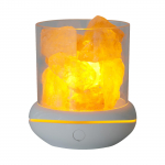 Crystal Salt Stone &ouml;&ouml;valgusti 7 v&auml;rvi LED m&auml;ekristalllamp kaasaskantav USB eeterlike &otilde;lide hajuti valge