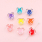 Kommide segav&auml;rvi emailiga lillet&auml;ht s&uuml;da puu armas v&otilde;lu akr&uuml;&uuml;lhelmed kaelakee k&auml;ev&otilde;ru jaoks. DIY ehete meisterdamise tarvikud 15x17mm 10pcs mitmev&auml;rviline