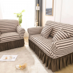 &Uuml;hev&auml;rviline elastne diivanikate elutuppa tr&uuml;kitud ruuduline veniv sektsioonkatted Diivani diivani kate L-kujuline 1-4-kohaline 3-Seater190-230cm