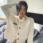 Naiste kootud kardigan naiste massiivne kampsun talvine &scaron;ikk &otilde;huke pikkade varrukatega puuvillane n&ouml;&ouml;p One Size hall v&auml;rv