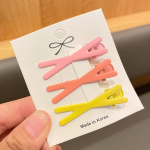 3tk Candy Color juuksen&otilde;el Geomeetriline &Otilde;&otilde;nes J&auml;nes Star Juukseklambrid Lihtsad Barrettes Peakatted T&uuml;drukutele Laste Juuste Aksessuaarid