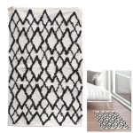 Les Tr&eacute;sors De Lily [R2500] - puuvillane vaip  Boho  beež must - 90x60 cm beež