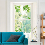 Les Tr&eacute;sors De Lily [R5019] - rohelised aknakleebised  Bamboo  - 40x30 cm (2 tuba) roheline