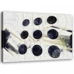 L&otilde;uendiprint Abstract Balls Black and White 60x40 hall v&auml;rv