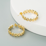 Naiste loomingulised geomeetrilised r&otilde;ngask&otilde;rvar&otilde;ngad, v&auml;ikesed &uuml;mmargused s&uuml;damestiilis tsirkooniumikristallidest k&otilde;rvaklapid OneSize