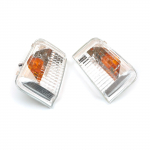 ESP909 2 tk k&uuml;ljeukse tiivapeegli indikaatorlamp ORANŽ objektiiv R+L 71748253, 71748252 Fiat Peugeot Citroen MK3 jaoks