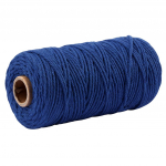 Macrame puuvillane n&ouml;&ouml;r seinakinnitamiseks 3,5 mm x 100 M One Size sinine