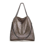 Naiste k&auml;ekott Uus ketiga &otilde;lakott Naiste kott Luksuslikud k&auml;ekotid Kett-kott Pehmed kotid K&otilde;rge kvaliteediga Crossbody Disainer-tote kotid naistele One Size gray