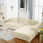 Kvaliteetne sametest diivanikate L kujuga diivani istmekatted elutoa jaoks nurgadiivani jaoks Elastne diivani kate pestav 2seater 140-185cm