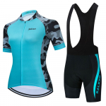 Kamuflaaž 2025 Jalgrattas&auml;rk L&uuml;hikeste Varrukatega Komplekt Naised Suvine Hingav Jalgrattavorm MTB Jalgrattariided Maillot Ropa XS