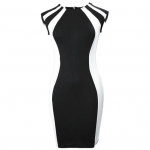 Stiilne naiste suvekleit, seljaosa t&otilde;mblukk ja peor&otilde;ivad XL