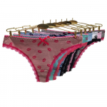 Naiste puuvillane aluspesu Alusp&uuml;ksid Seksikas pesu Femme Naiste stringid pits G stringid Tangas Mujer huuletr&uuml;kk t&uuml;drukutele armsad 6 tk/partii M