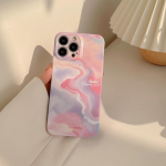 &Otilde;nnelik Vikerkaar Roosa Pilve Kunst Ins Pc K&otilde;va Kile Telefoni&uuml;mbris Iphone 13 12 Pro Max 14 Promax 7 8 Plus Xsmax Xr X Tagakaas Capa for iphone SE2020