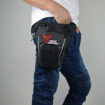 Moodne Mootorratta Drop Jalakott Hip Bum Fanny Pack Veekindel mootorrattakott v&auml;litingimustes vabaaja v&ouml;&ouml;kott Mootorratta kott must Red mark