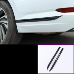 VW Jetta MK7 2019 2020 2021 2022 2023 jaoks osad 2tk/partii roostevabast terasest auto eesmise tagumise p&otilde;rkeraua kaitsekatte paneel Rear Black