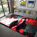 Anime Naruto libisemiskindlad vaibad elutuppa Mugav vaip Pehme p&otilde;randamatt Magamistoa vaibad Matiala Vaibad kodu Suur karvane matt 80cm x 140cm