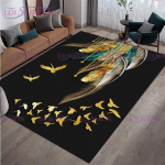 Moodne luksuslik v&auml;rviline sulgede vaipkate elutoa libisemiskindlad vaibad kohvilaua jaoks, esikusse, p&otilde;randamati sisekujundus 120cm x 160cm
