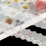 Ise isetehtud k&auml;sitsi valmistatud materjalid 15 jardi uus puuvillane pits puhas puuvillane niit puuvill vees lahustuv tikand pits Laste riided kardina aksessuaarid pits 5cm/one 15 yards