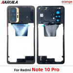 Redmi Note 10 Pro keskmise raami jaoks koos objektiivihoidiku asendusosadega Redmi Note 11 4G jaoks Note 10 Pro Orange