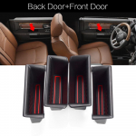 for Dodge RAM 1500 2500 3500    Car Storage Door Organizer Grab Handle Box Armrest Phone Container Tray punane