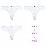 3 tk/partii naiste seksikad pitsist alusp&uuml;ksid, madala k&otilde;rgusega kiusatuslik pesu naiste G string l&auml;bipaistev aluspesu &otilde;&otilde;nsad p&uuml;ksid Intiimsed