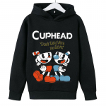 lapsed M&auml;ng Cuphead kapuuts Poiste t&uuml;drukute moe multifilmi dressipluus kevad- ja s&uuml;gismodell Horror Clothes pikkade varrukatega 3-13 a 140